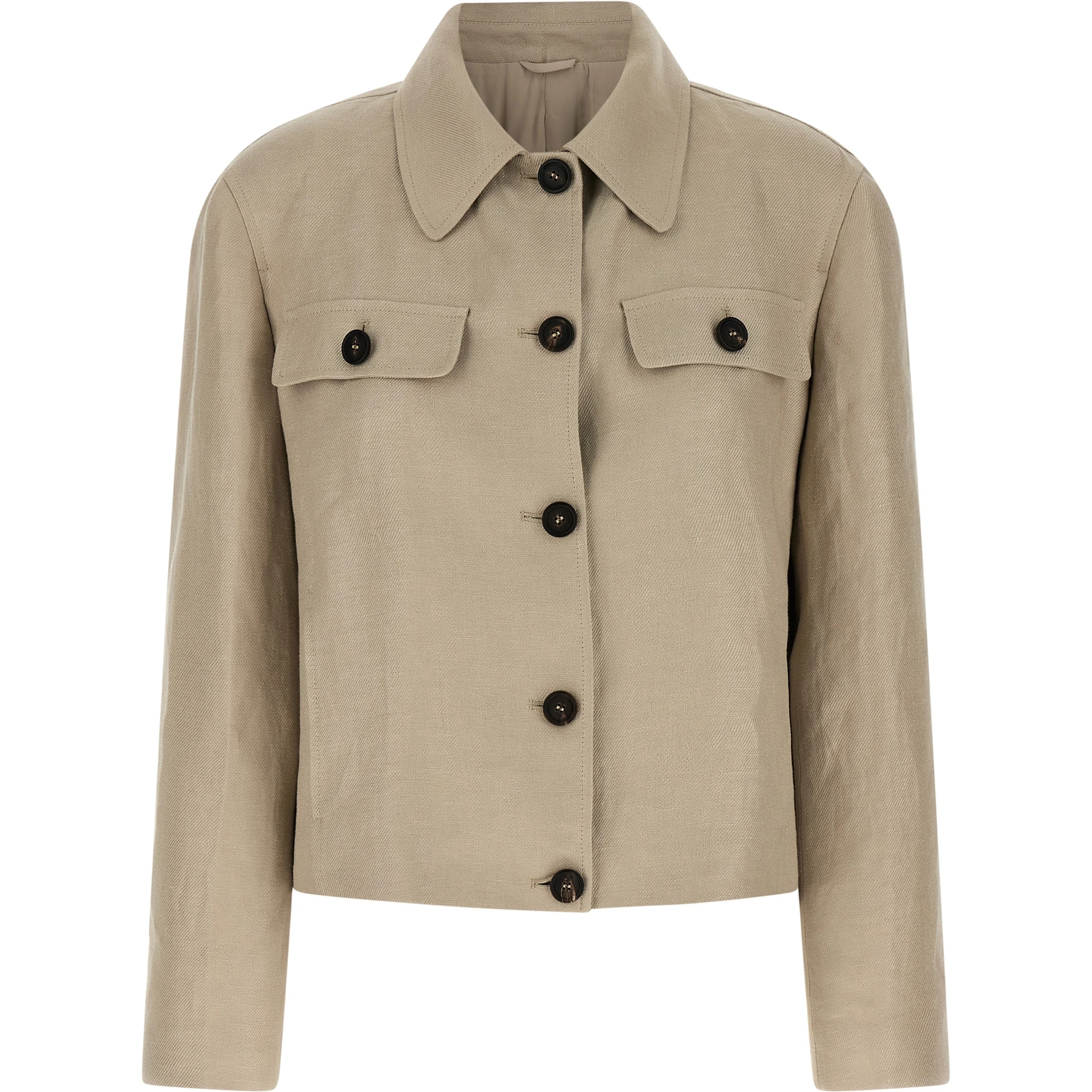 Beige Linen Blazer
