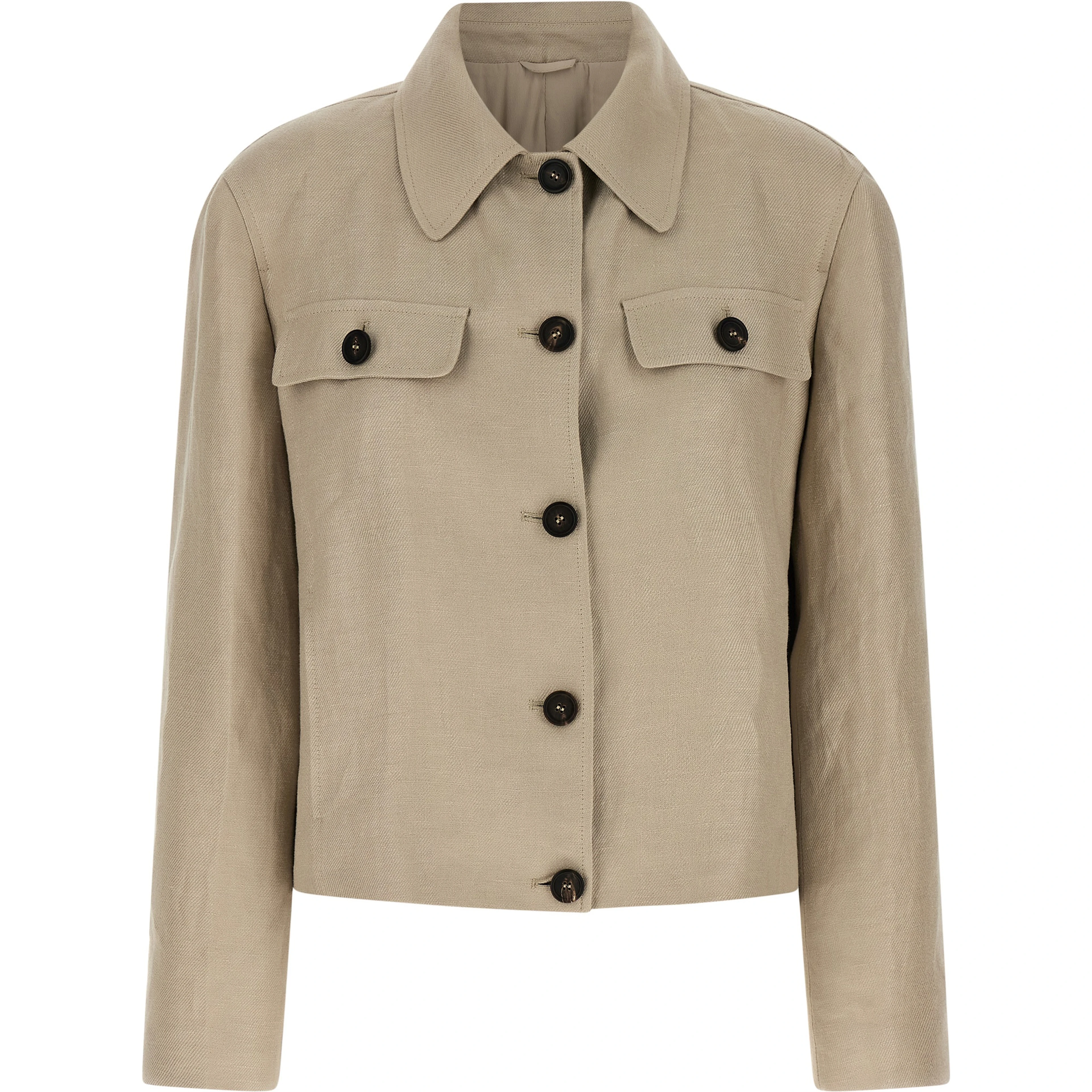 Beige Linen Blazer