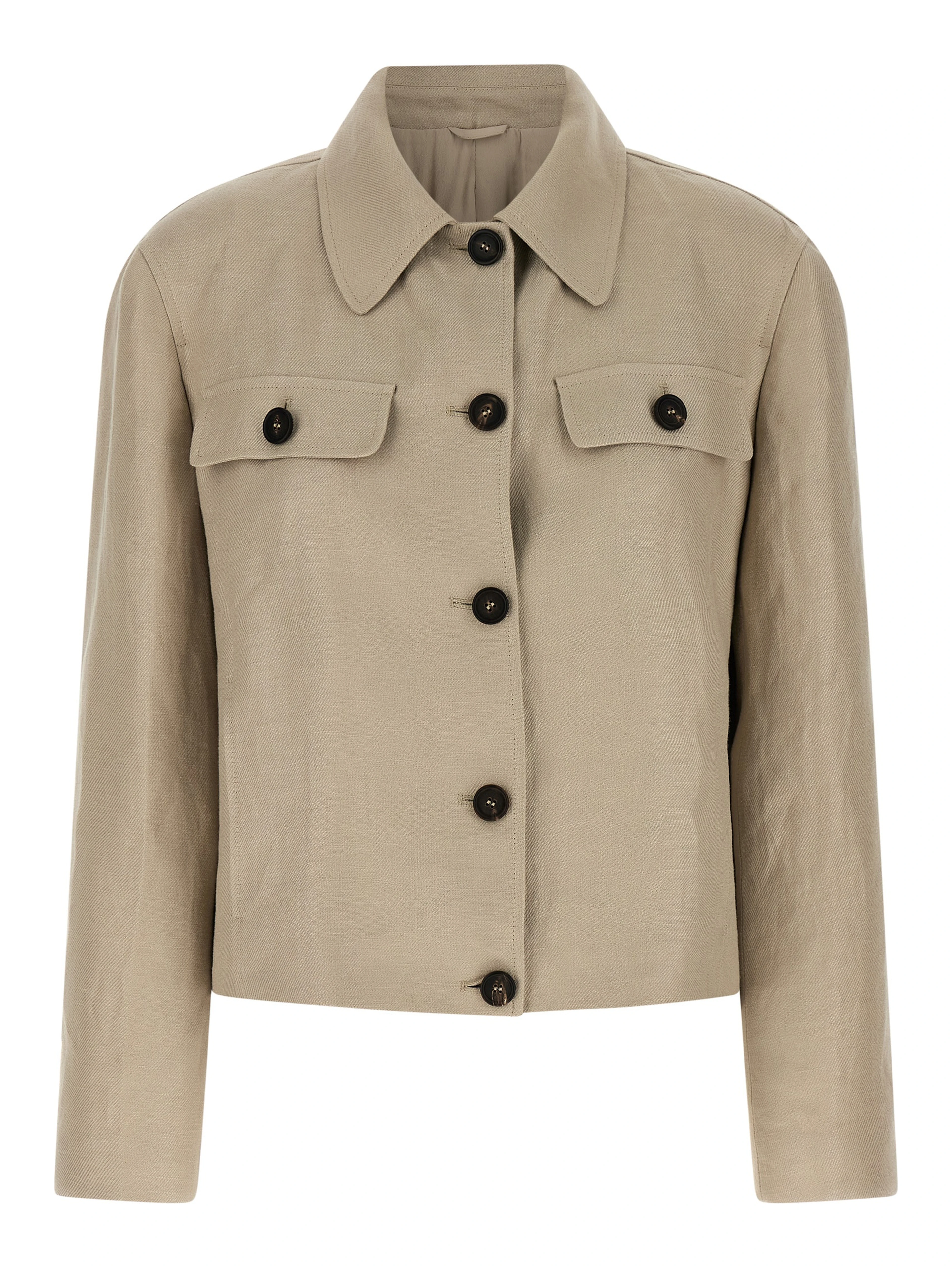 Beige Linen Blazer