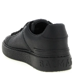 Black Calfskin Low Top Sneakers