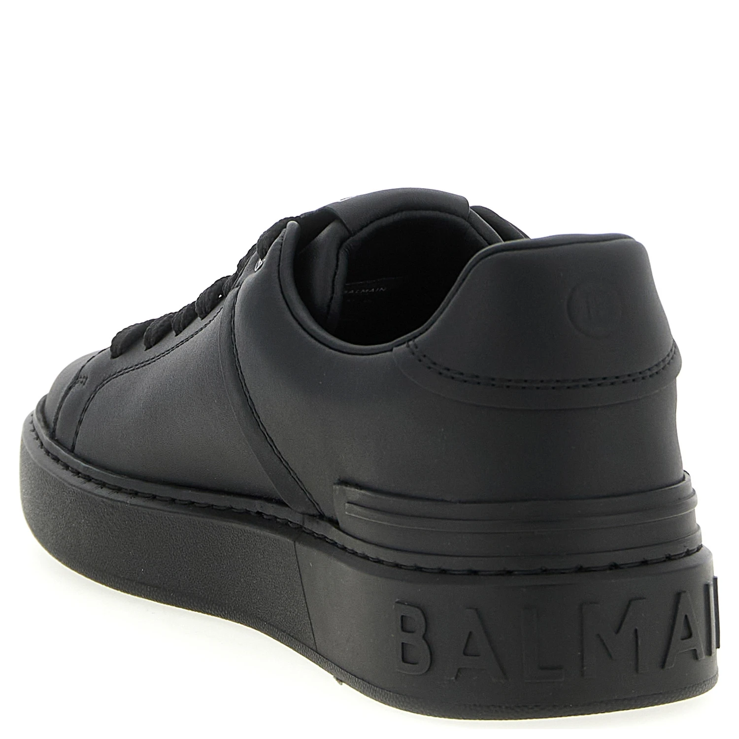 Black Calfskin Low Top Sneakers