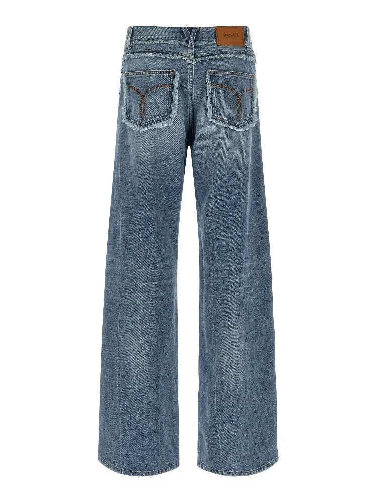 Blue Cotton Boyfriend Jeans alternative