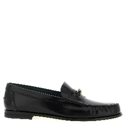 Black Calfskin Slip-On Loafers