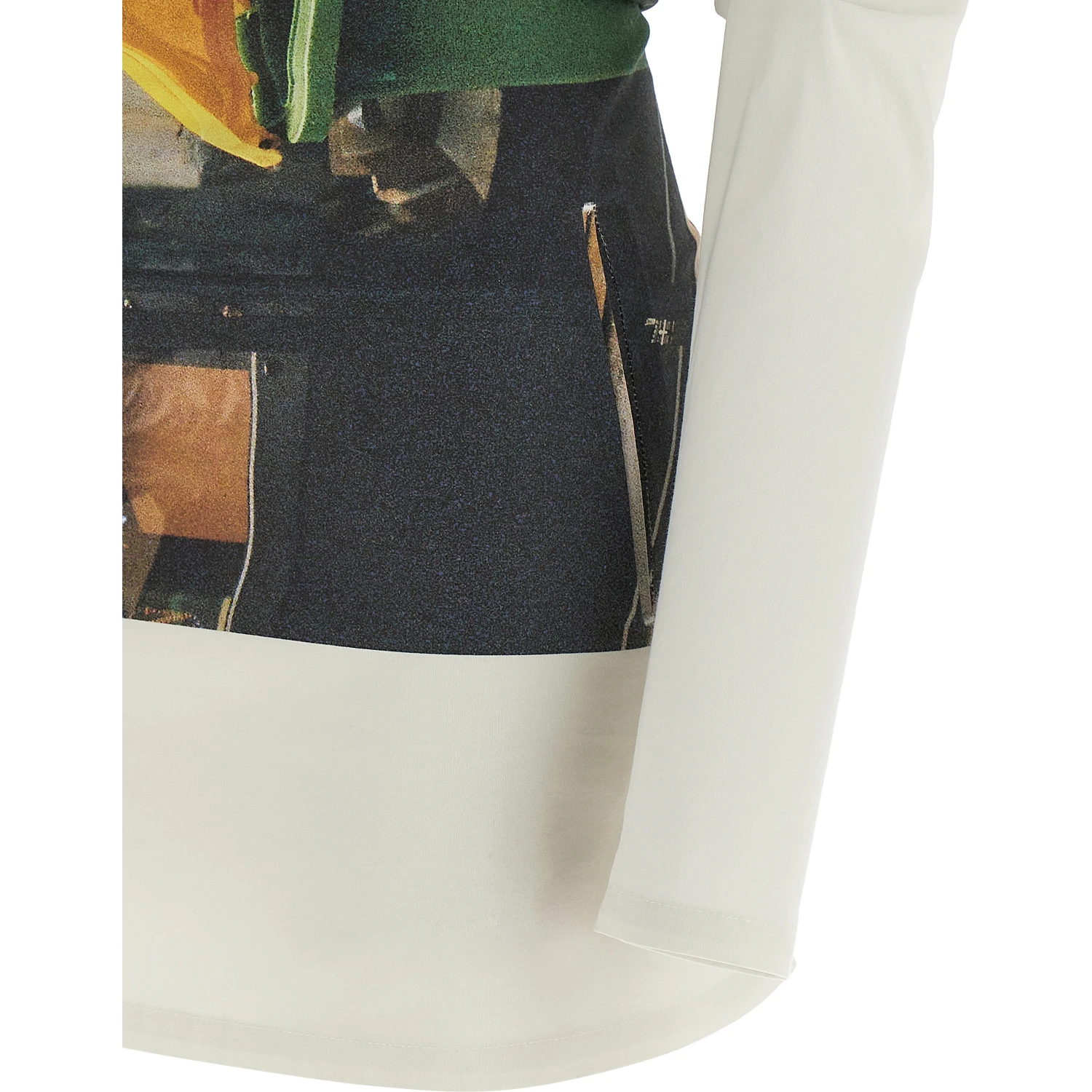 White Polyamide Cardigan