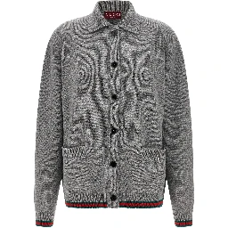 Gray Wool Cardigan
