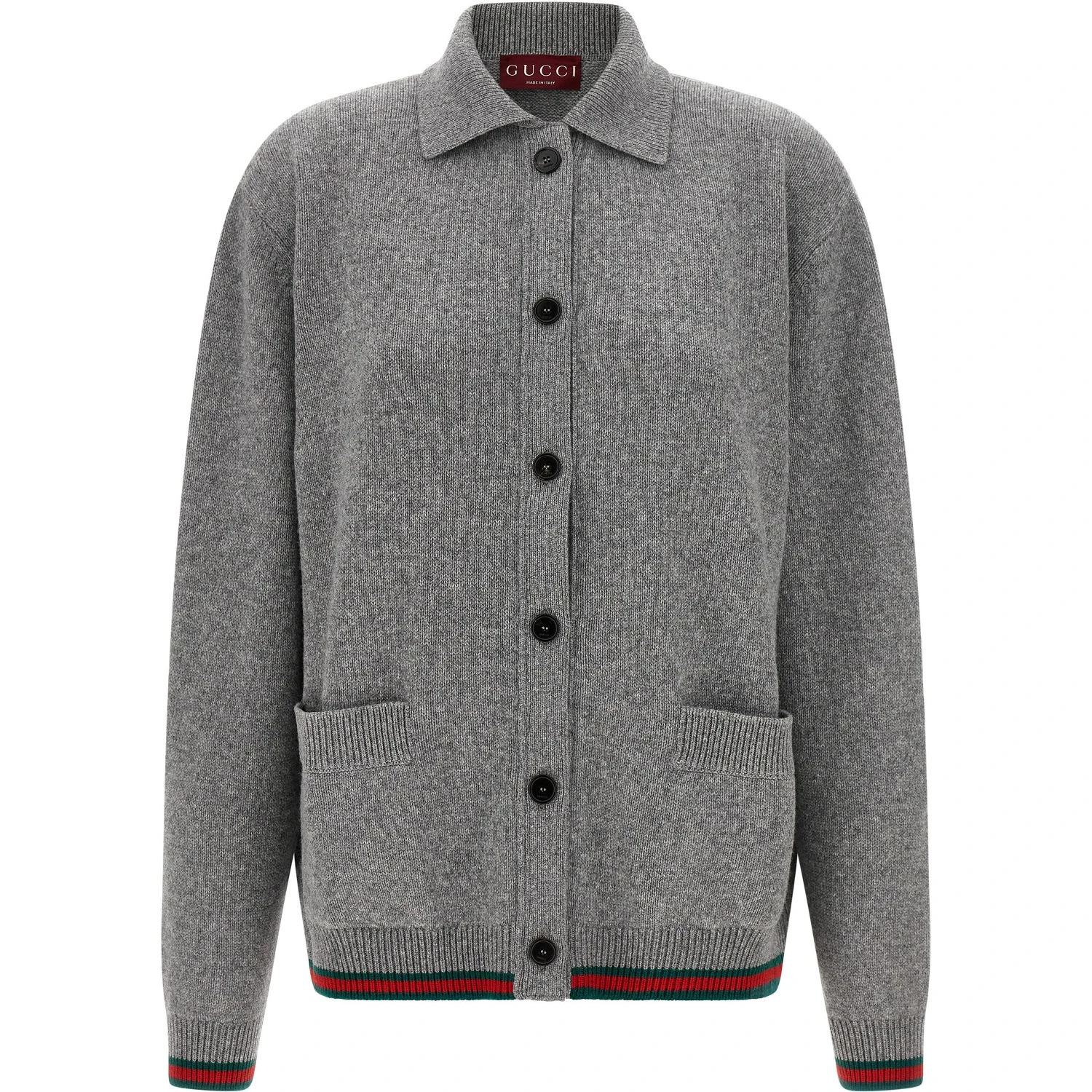 Gray Wool Cardigan