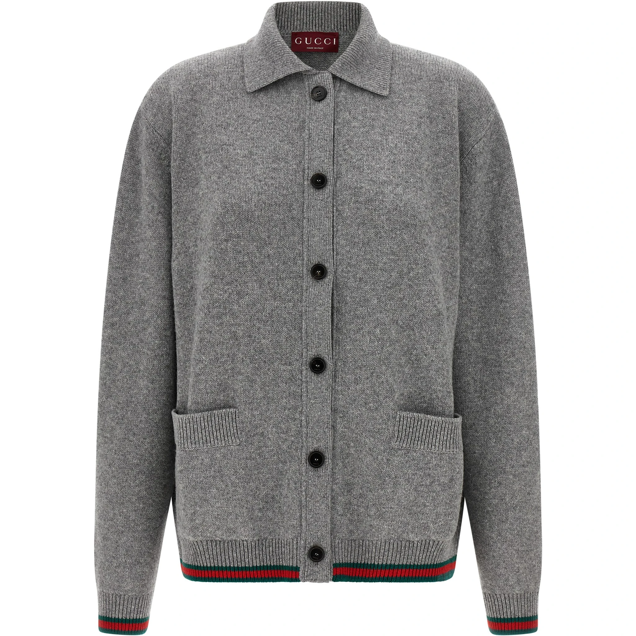 Gray Wool Cardigan