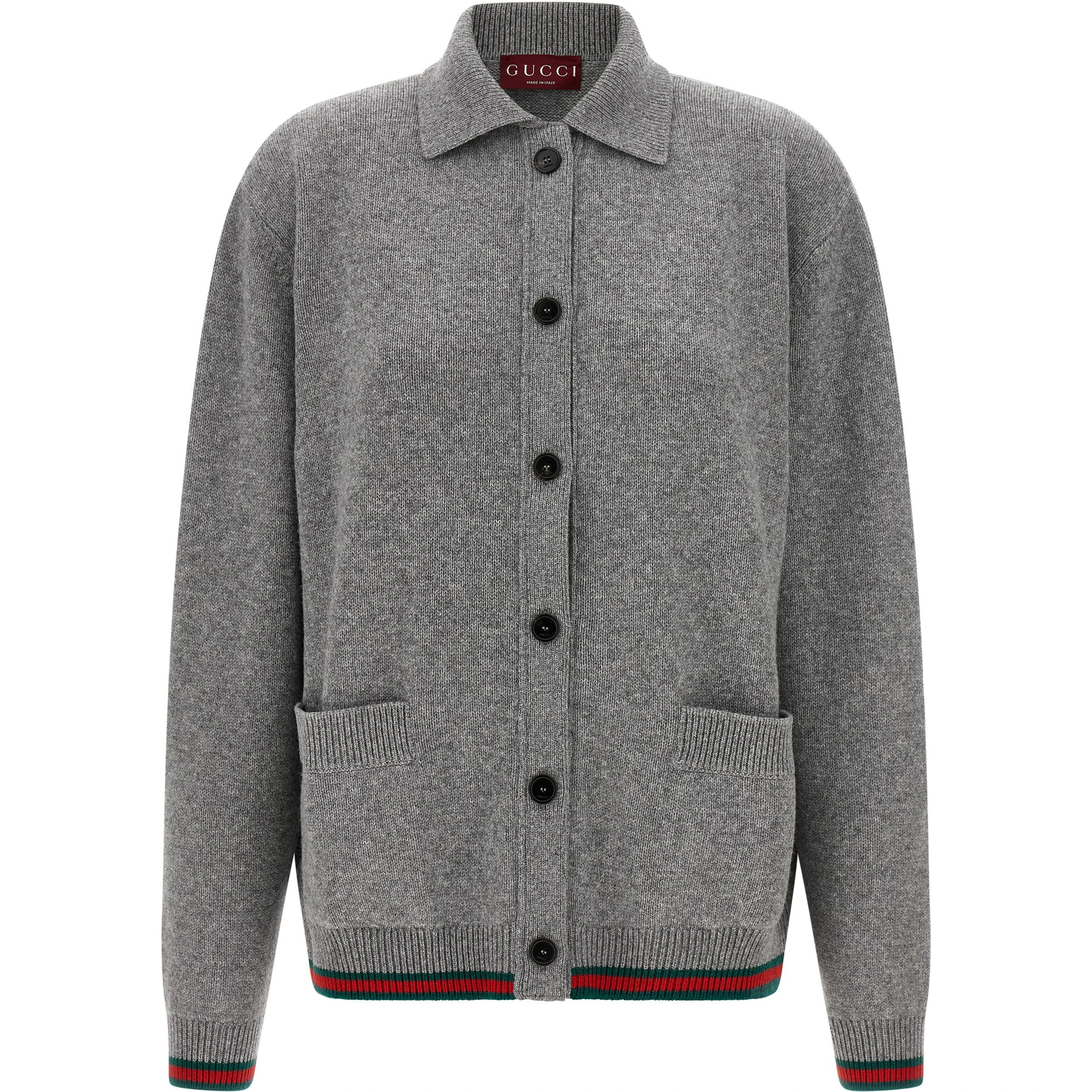 Gray Wool Cardigan