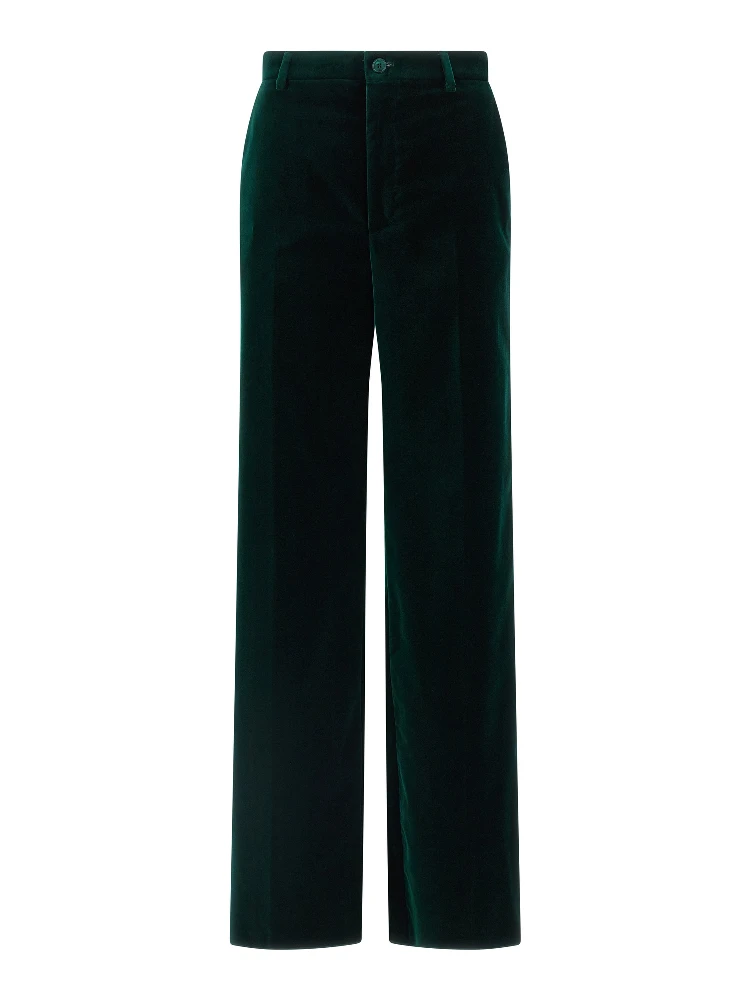 Bicolor Cotton Casual Pants