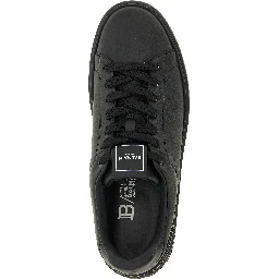 Black Calfskin Low Top Sneakers