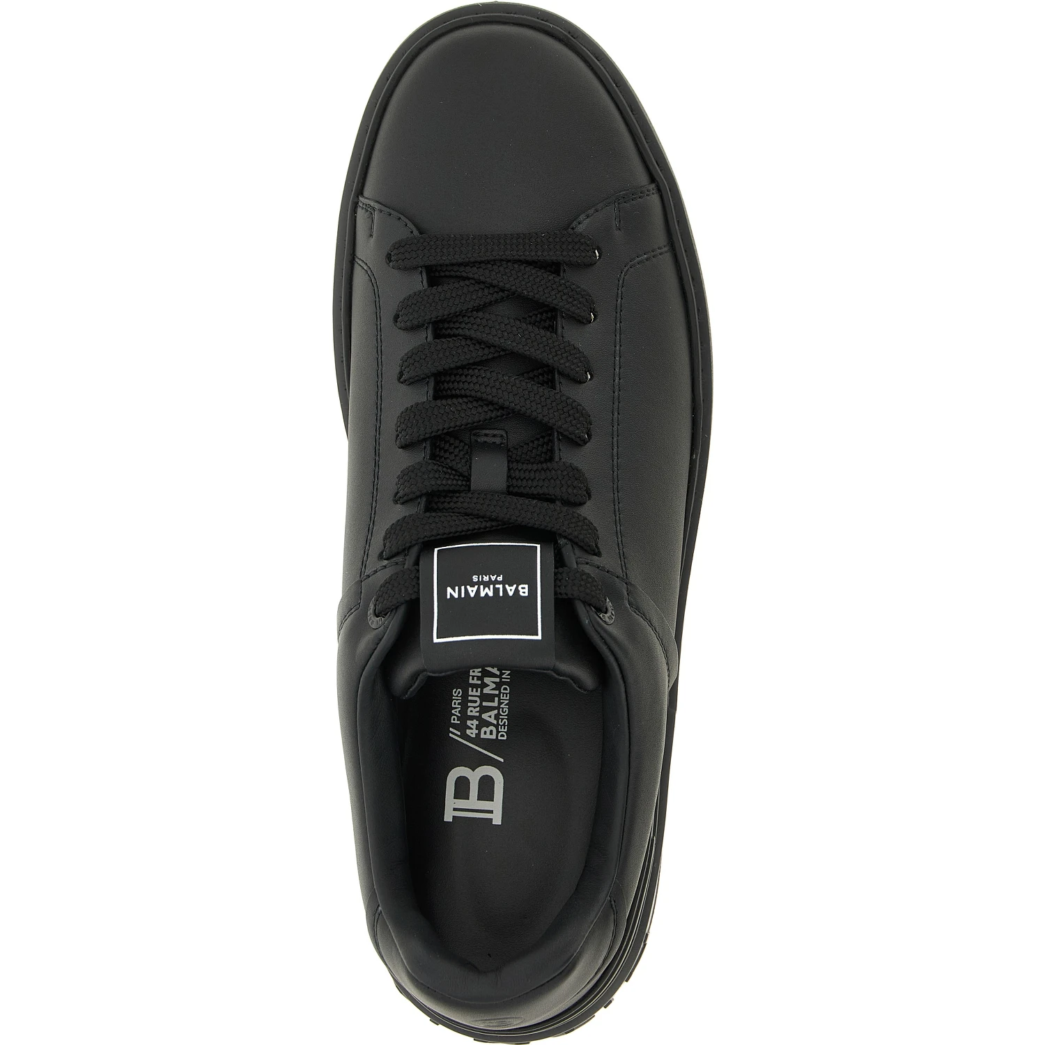 Black Calfskin Low Top Sneakers