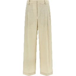 White Cotton Dress Pants