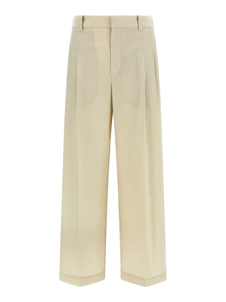 White Cotton Dress Pants