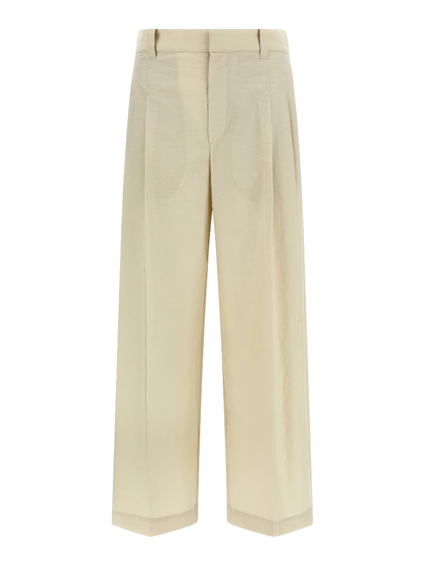 White Cotton Dress Pants