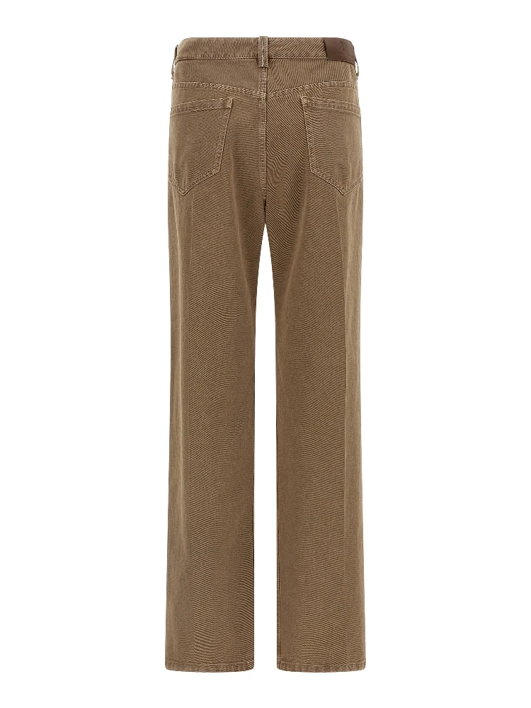 Beige Cotton Straight-Leg Jeans alternative