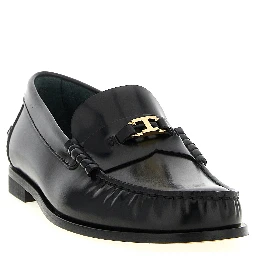 Black Calfskin Slip-On Loafers