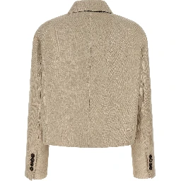 Beige Linen Blazer