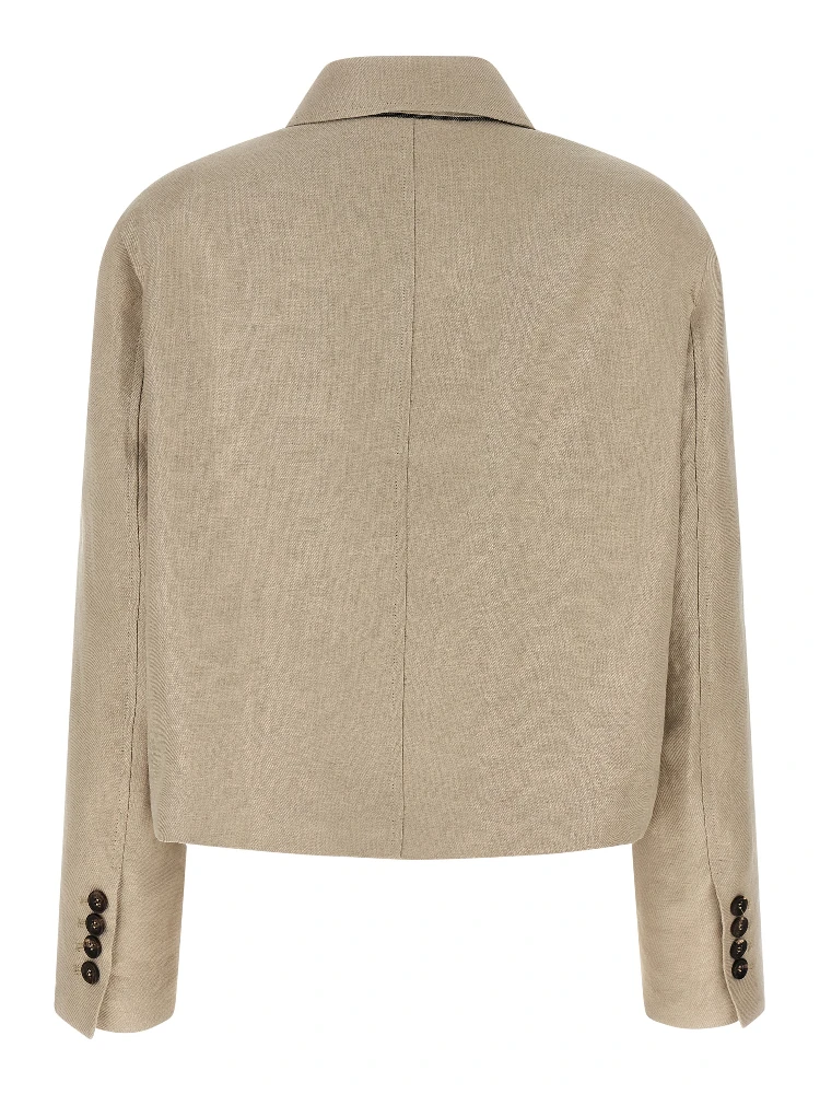 Beige Linen Blazer alternative