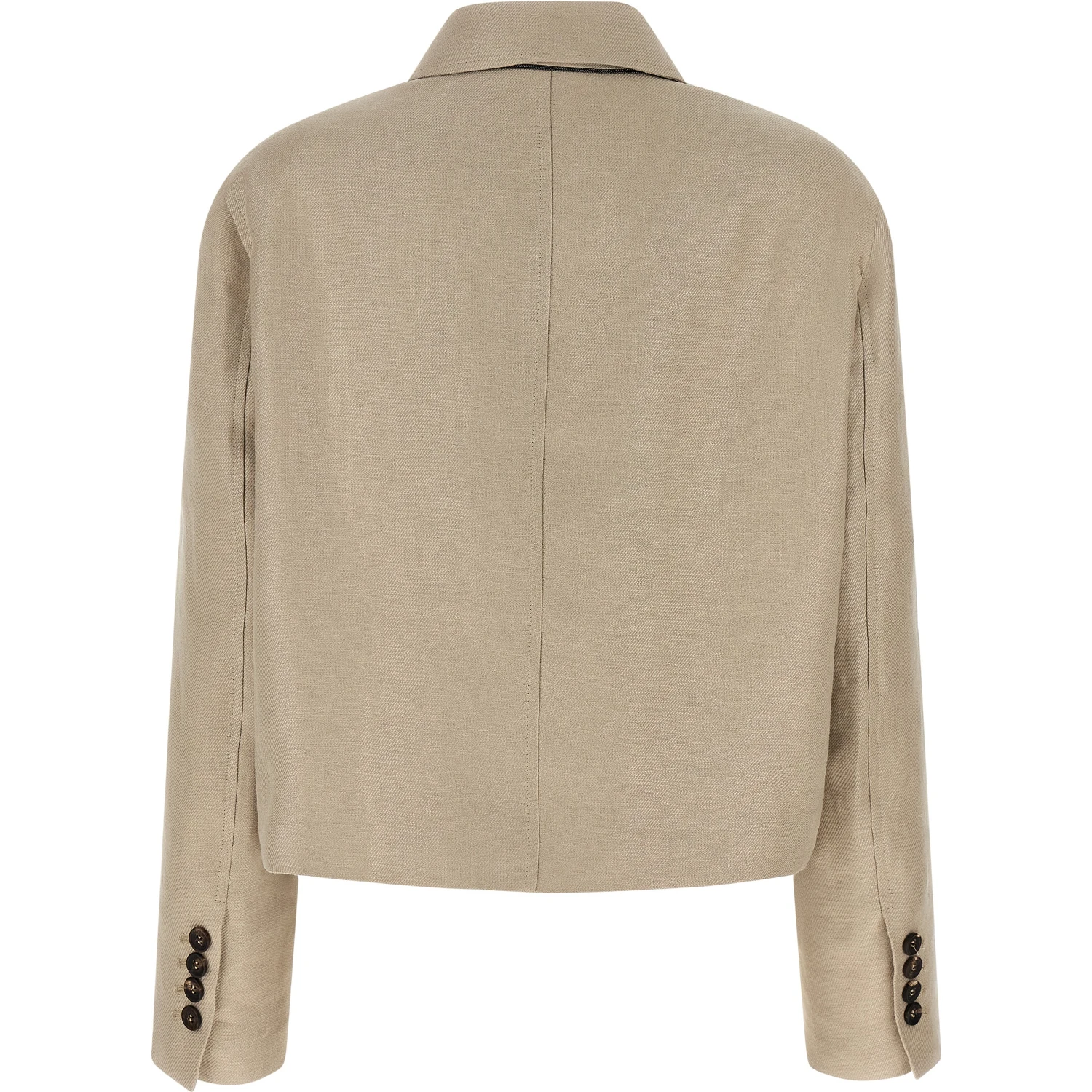 Beige Linen Blazer