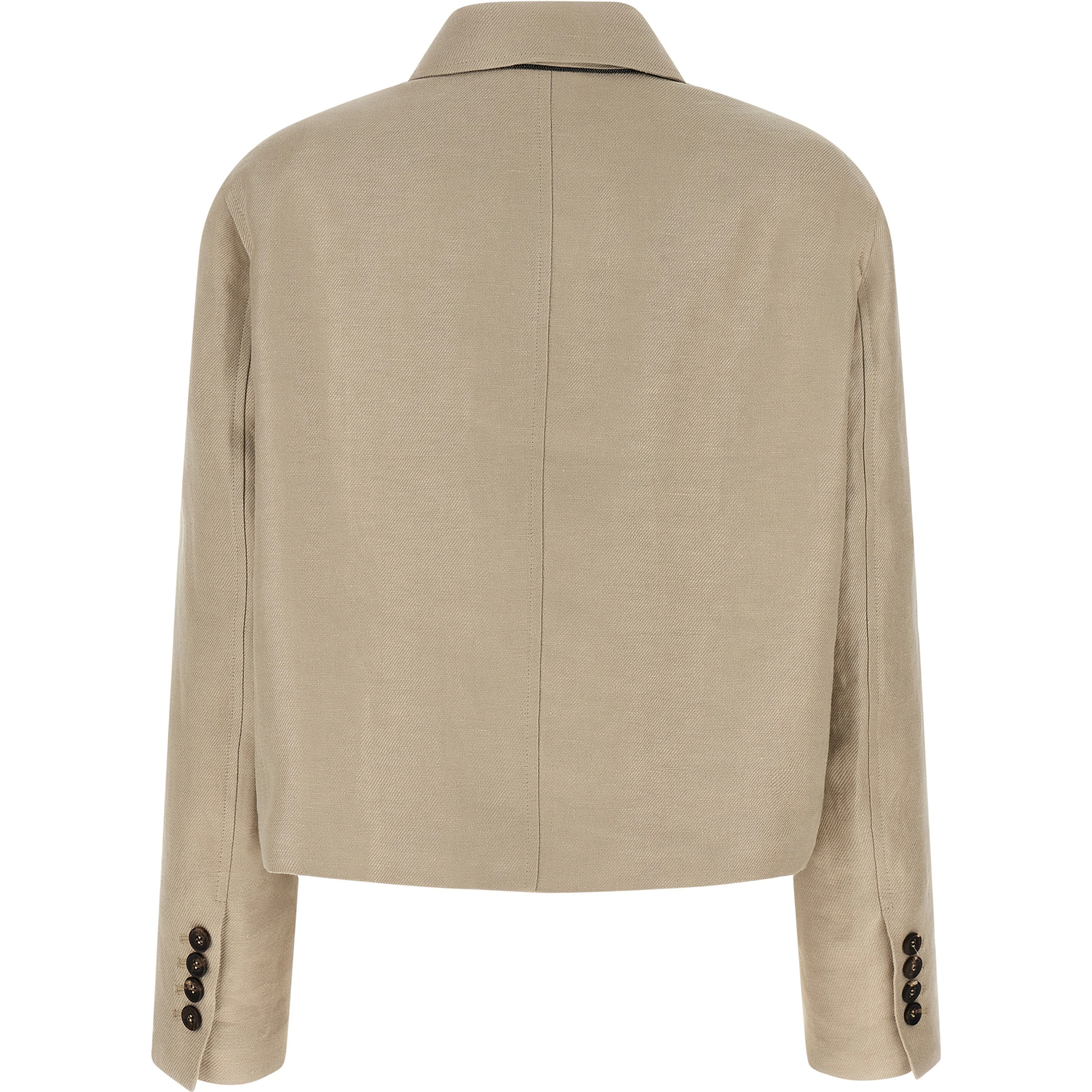 Beige Linen Blazer
