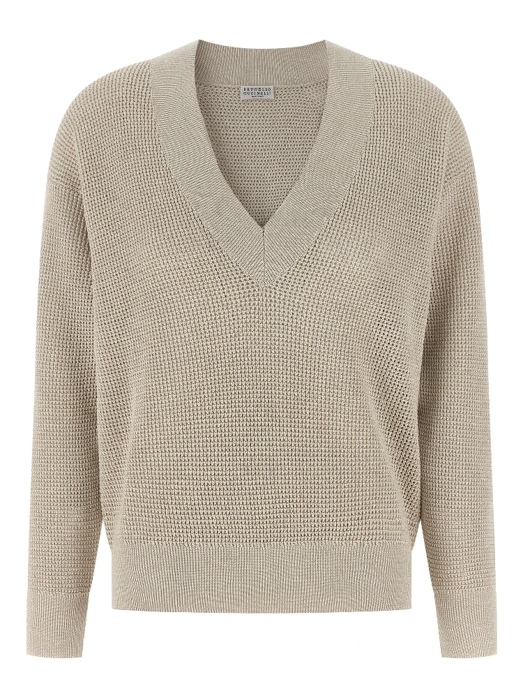 Beige Cotton Cardigan