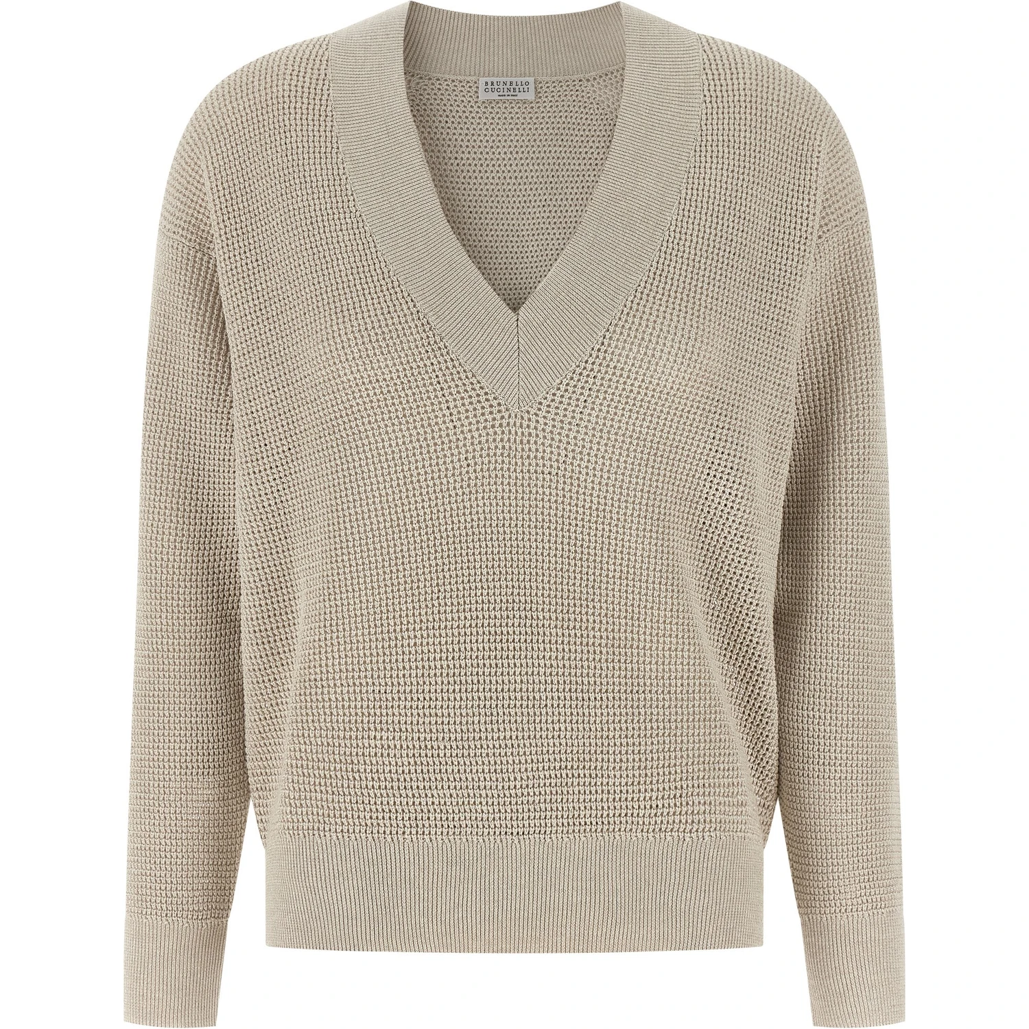 Beige Cotton Cardigan