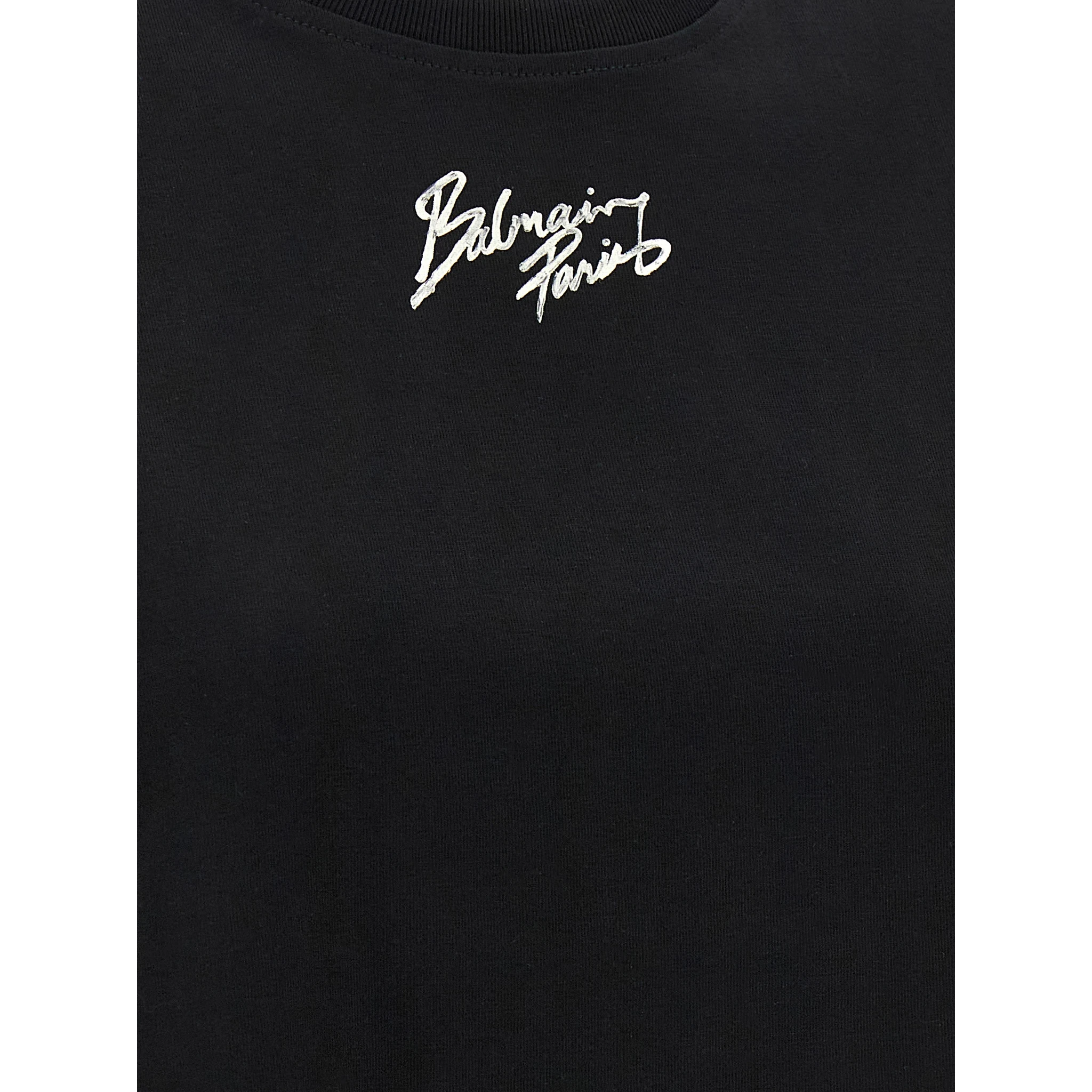 Black Cotton T-Shirt