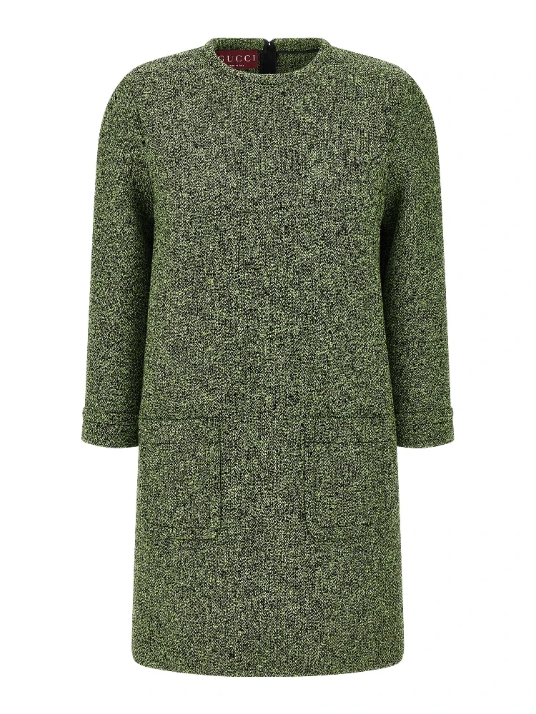 Bicolor Cotton Short Dress