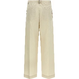 White Cotton Dress Pants