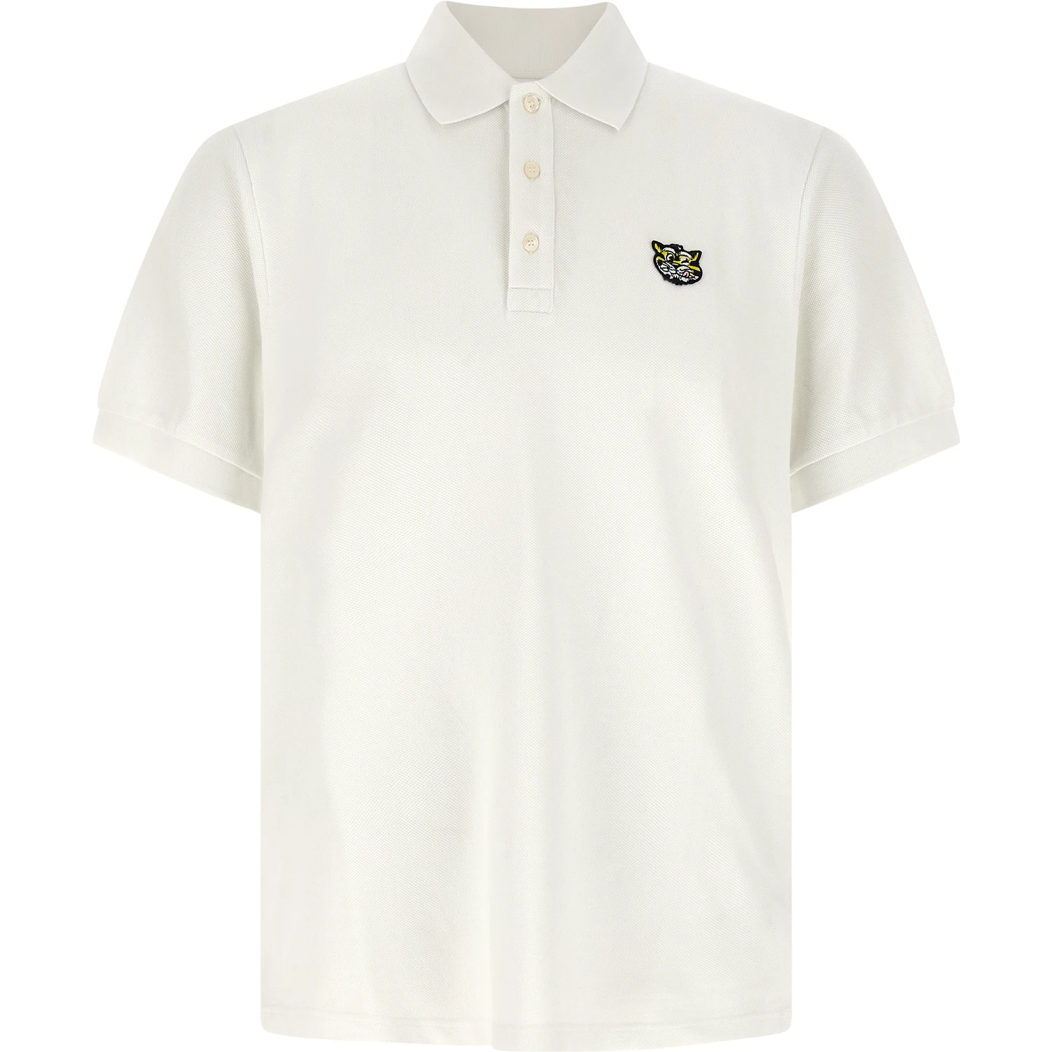 White Cotton Polo Shirt