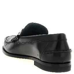 Black Calfskin Slip-On Loafers