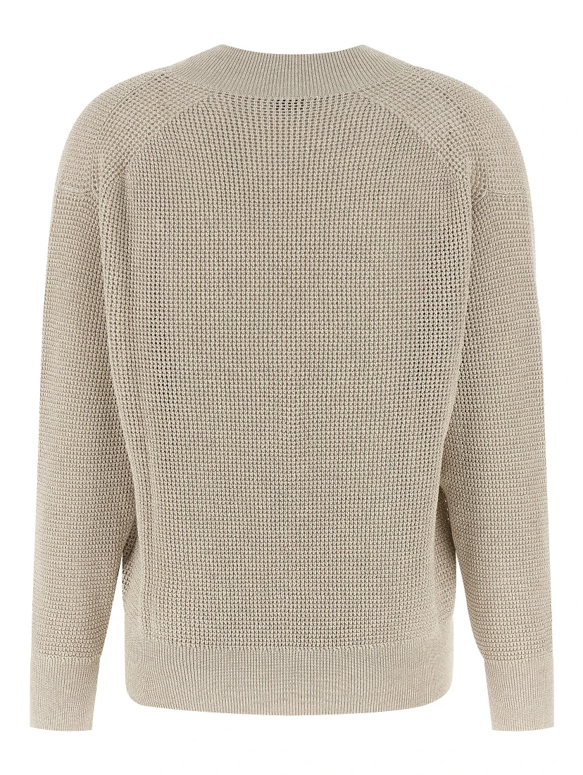 Beige Cotton Cardigan