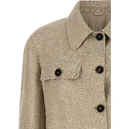 Beige Linen Blazer