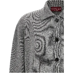 Gray Wool Cardigan