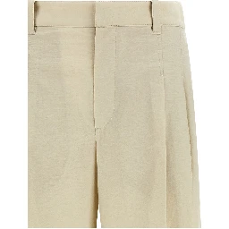 White Cotton Dress Pants