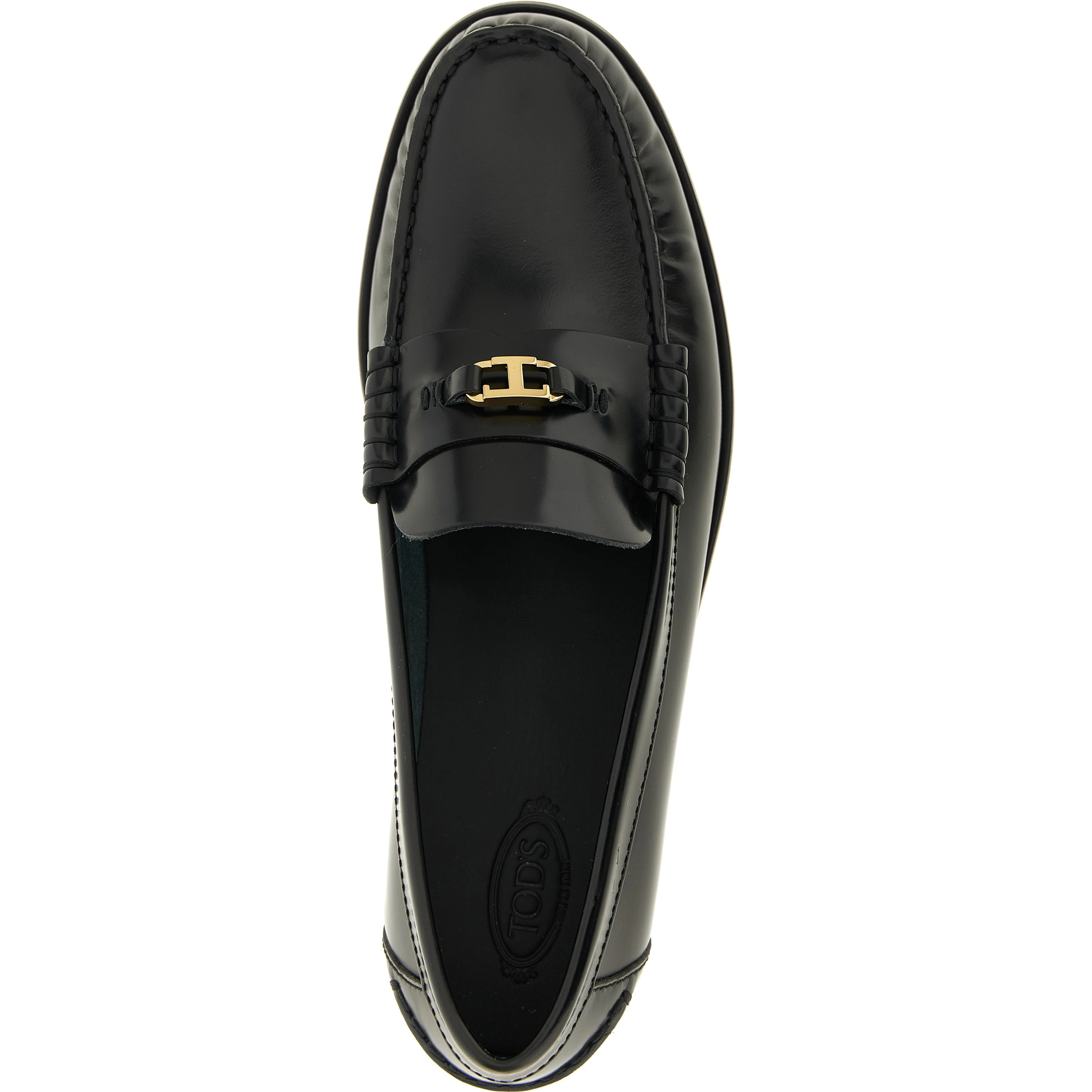 Black Calfskin Slip-On Loafers