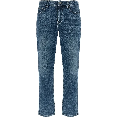 Blue Cotton Skinny Jeans