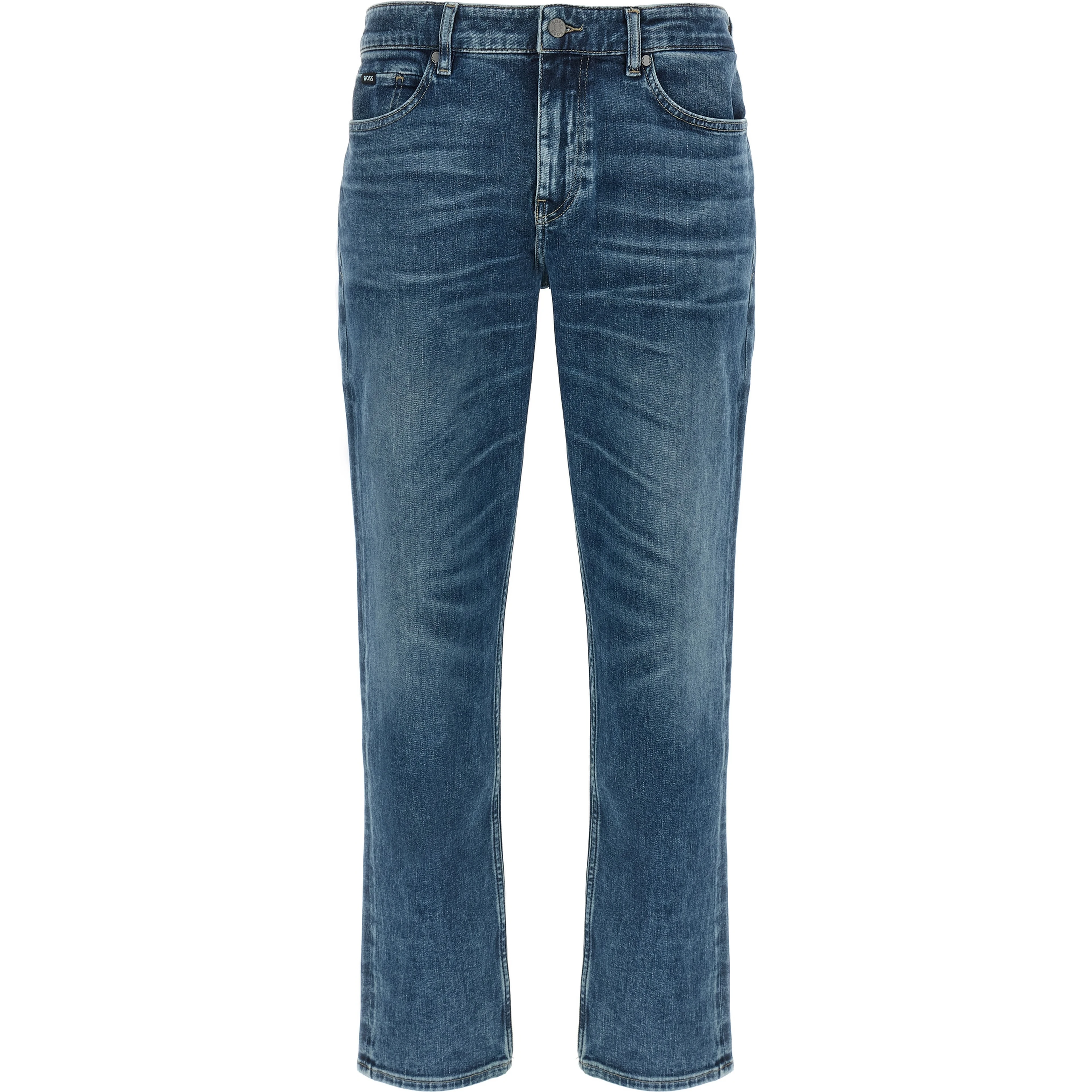 Blue Cotton Skinny Jeans