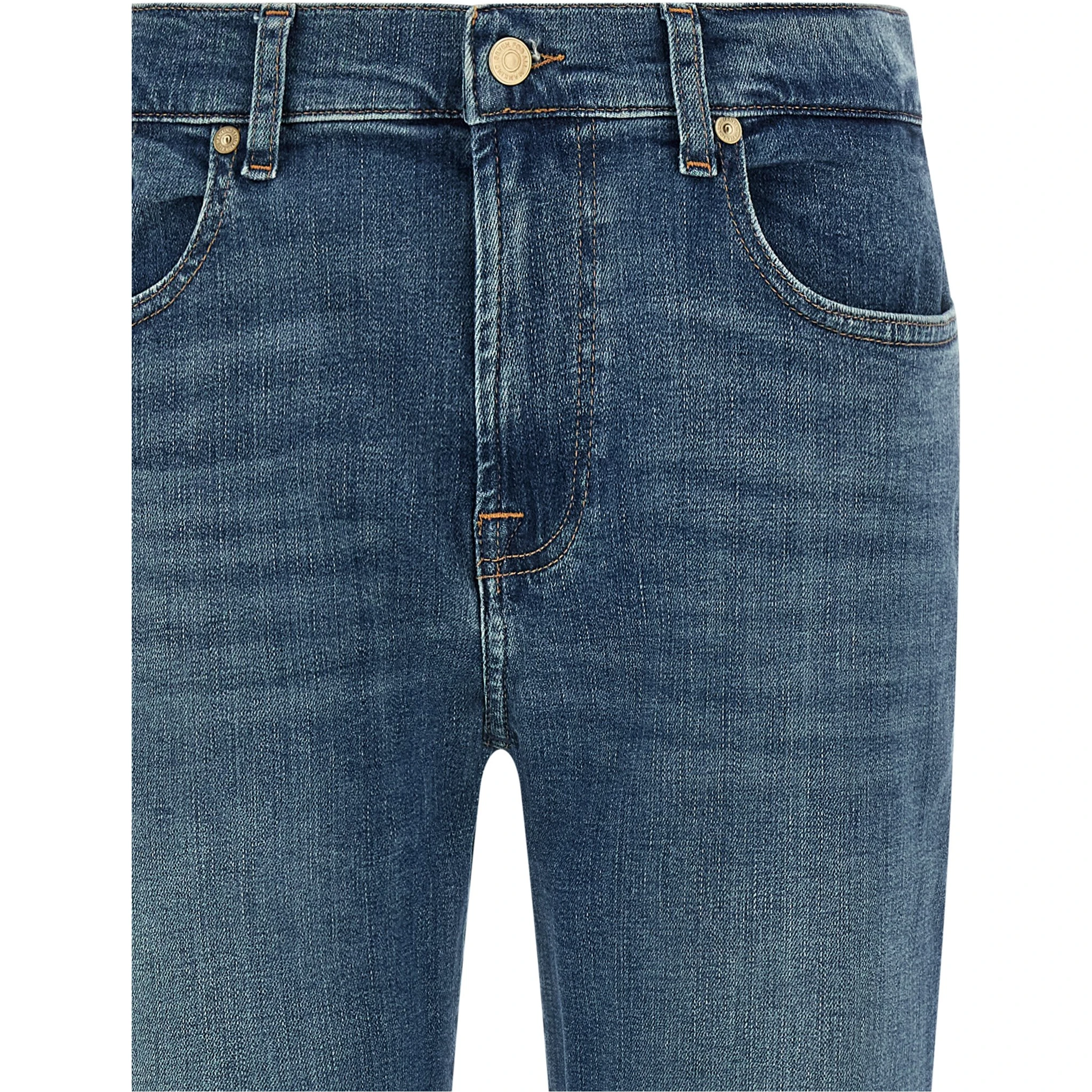 Blue Cotton Relaxed Fit Jeans