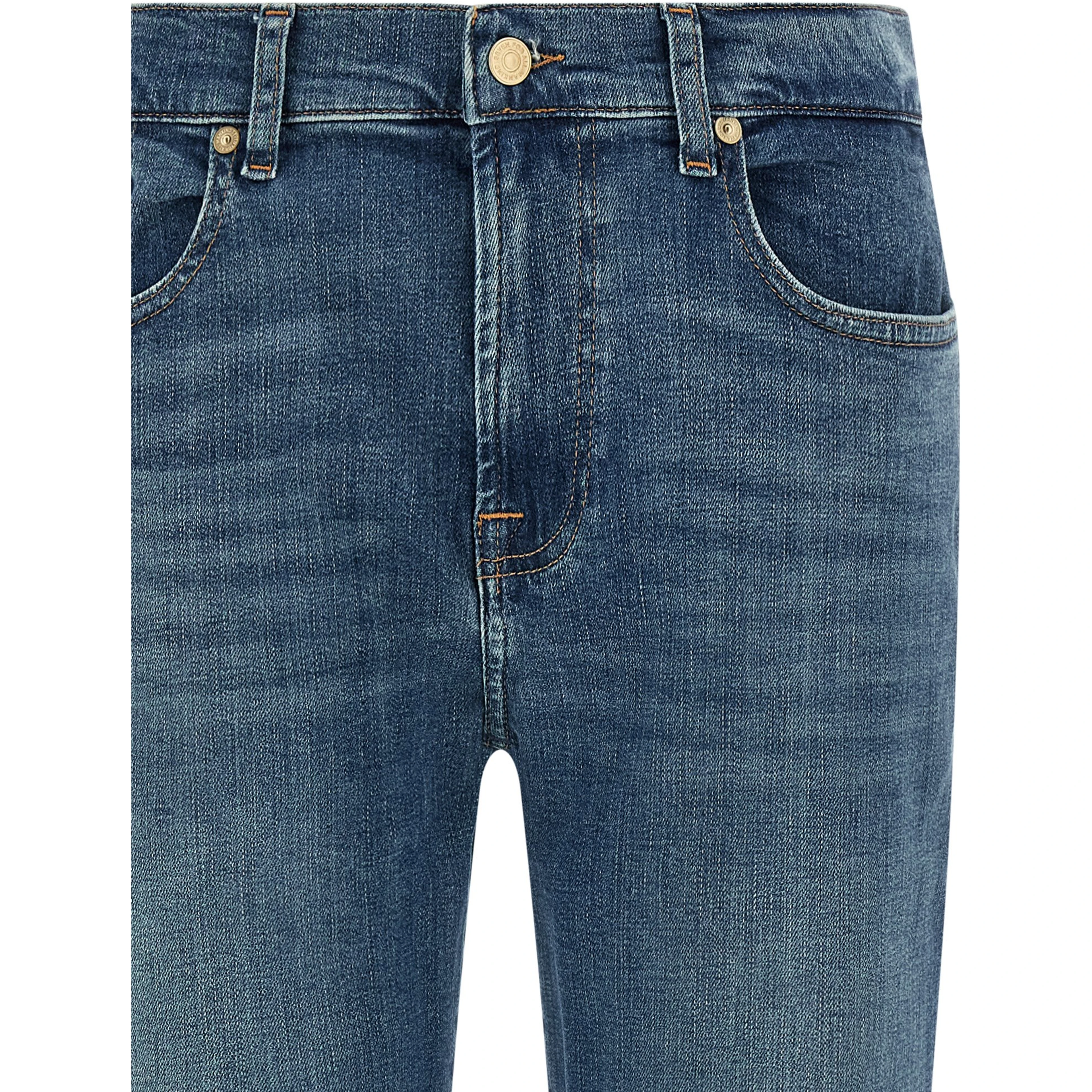 Blue Cotton Relaxed Fit Jeans