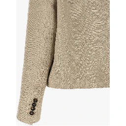 Beige Linen Blazer