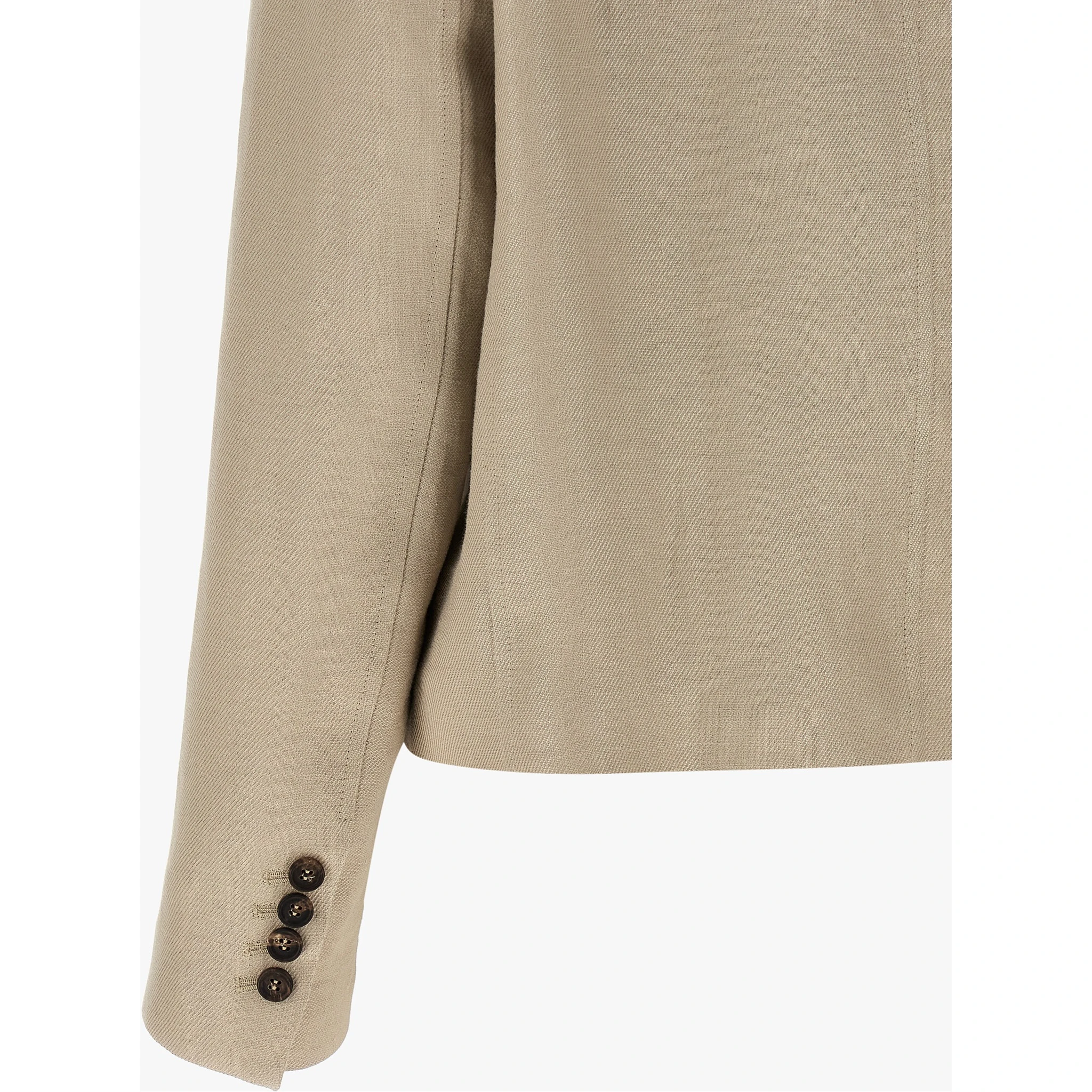 Beige Linen Blazer