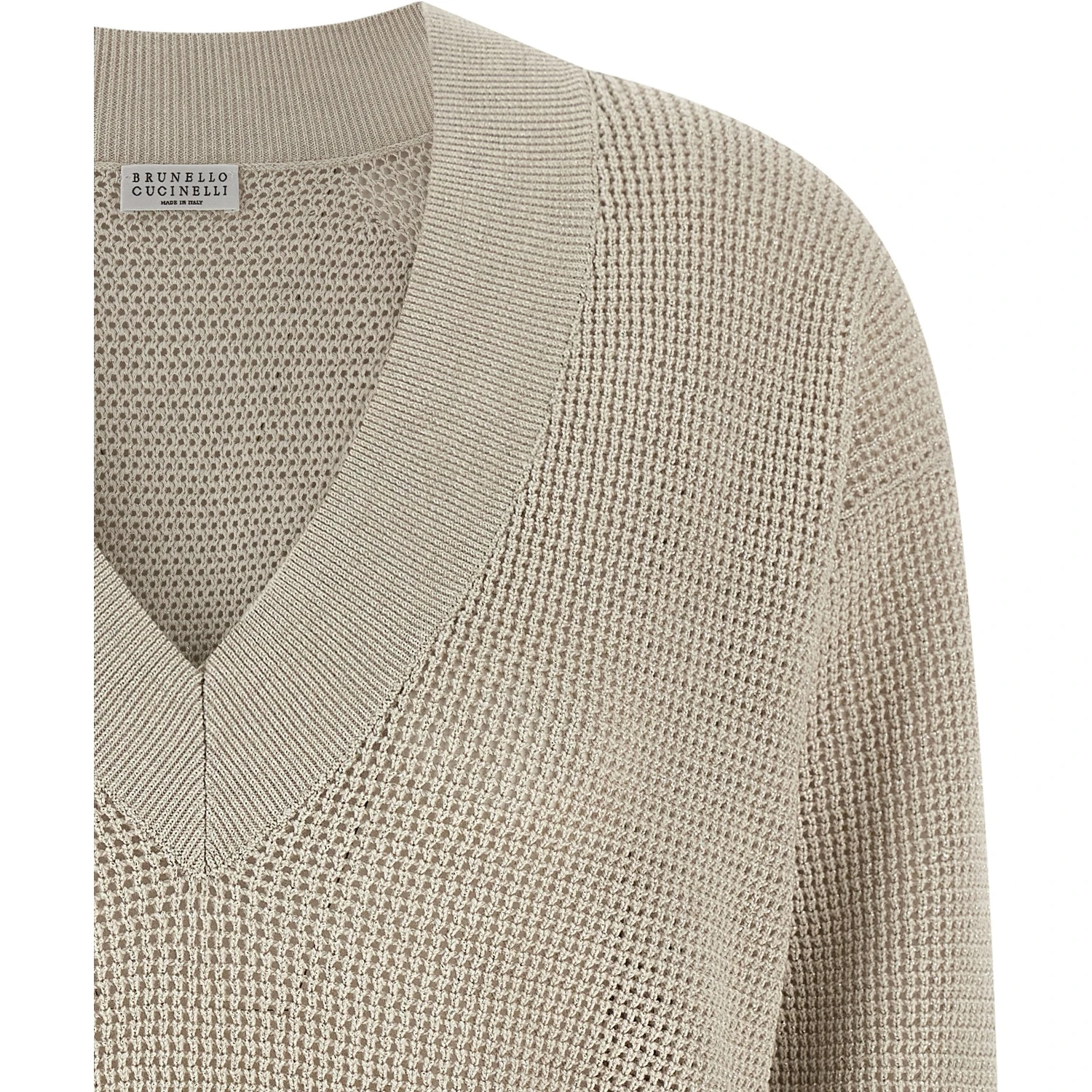 Beige Cotton Cardigan