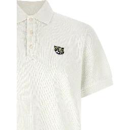 White Cotton Polo Shirt