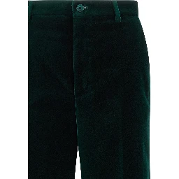 Bicolor Cotton Casual Pants