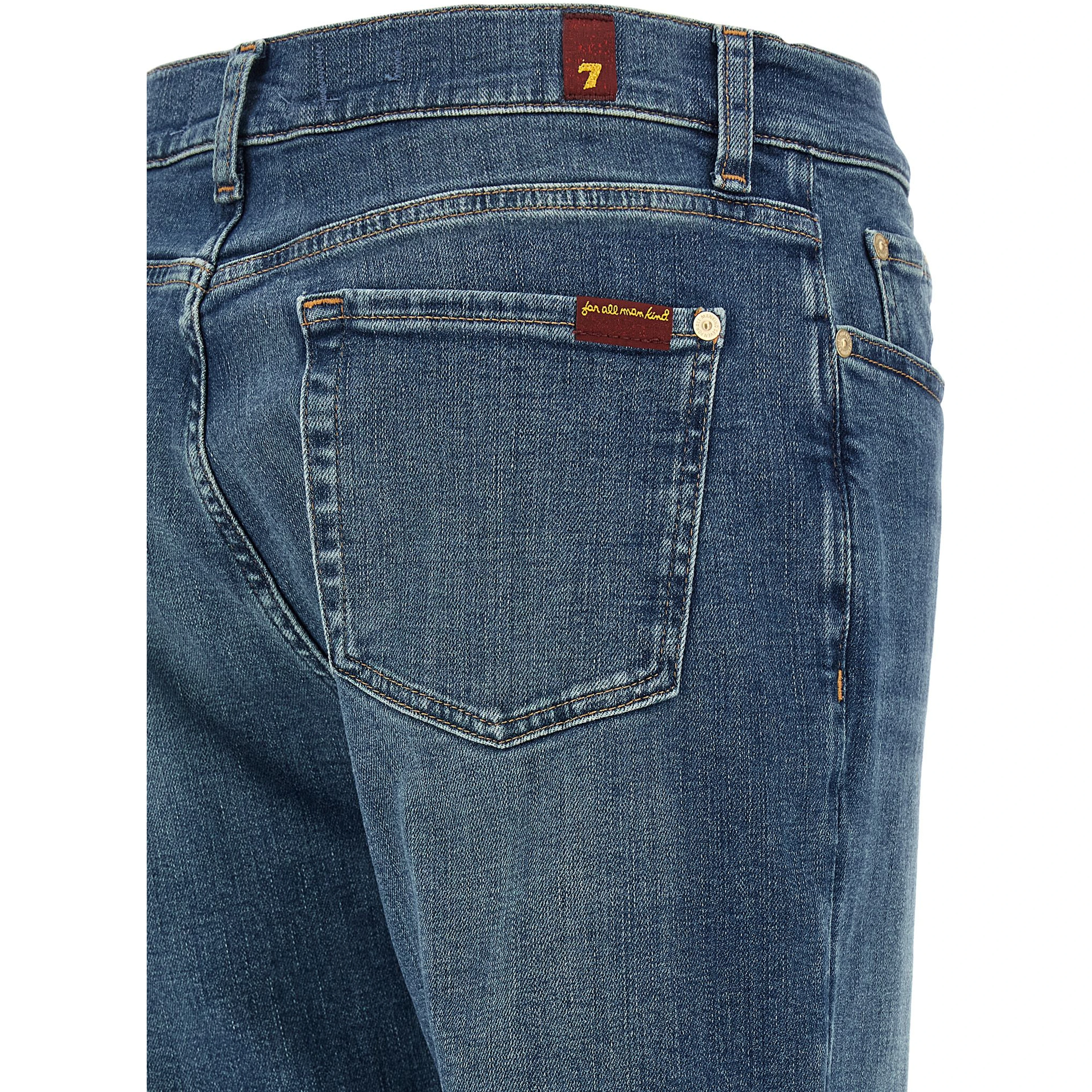 Blue Cotton Relaxed Fit Jeans