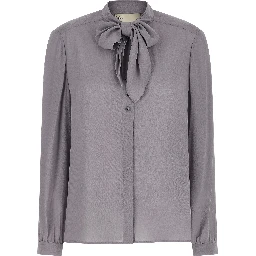 Gray Viscose Blouse