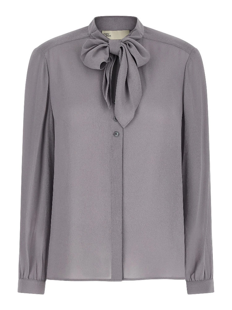 Gray Viscose Blouse