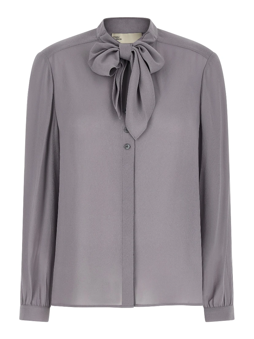 Gray Viscose Blouse
