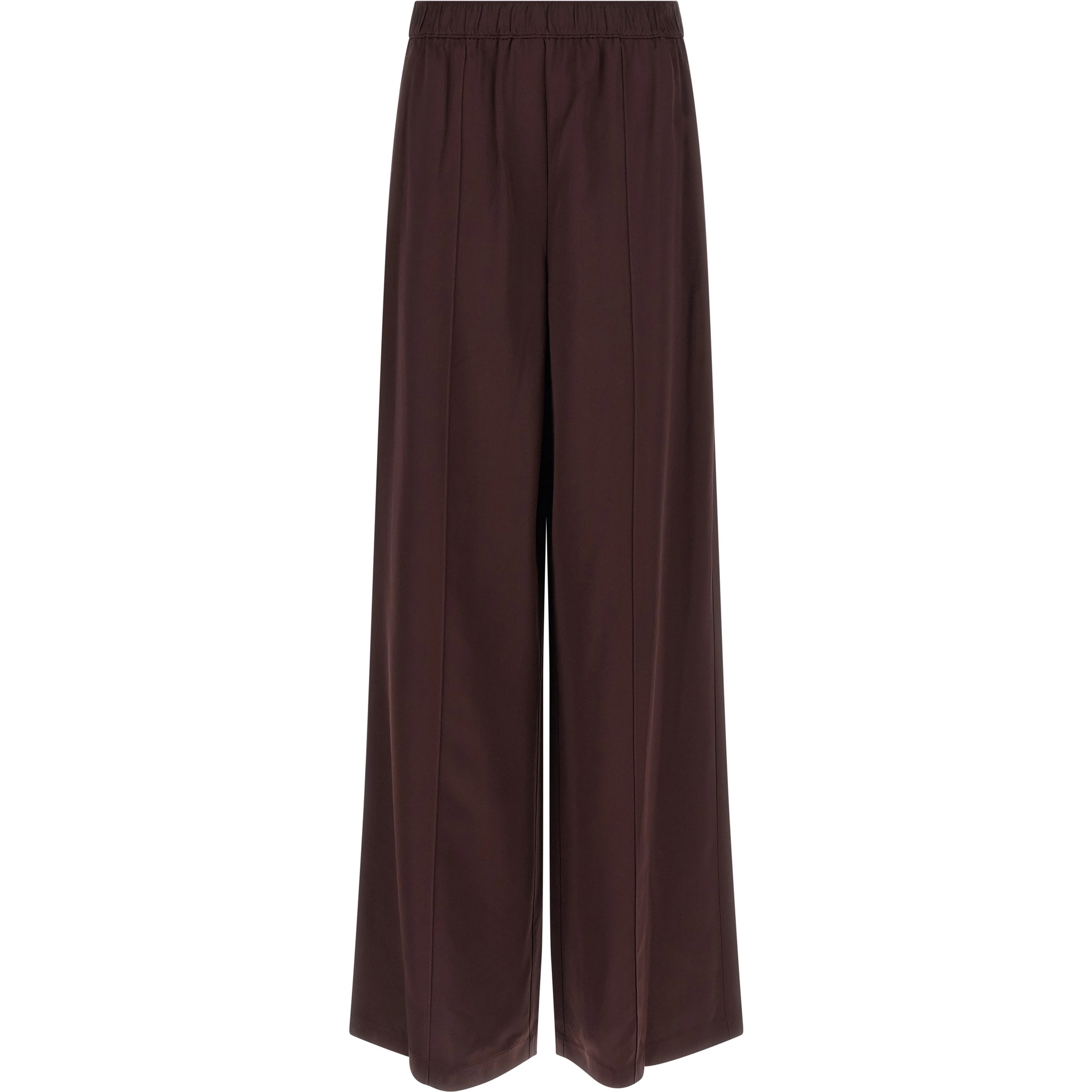 Bordeaux Viscose Casual Pants